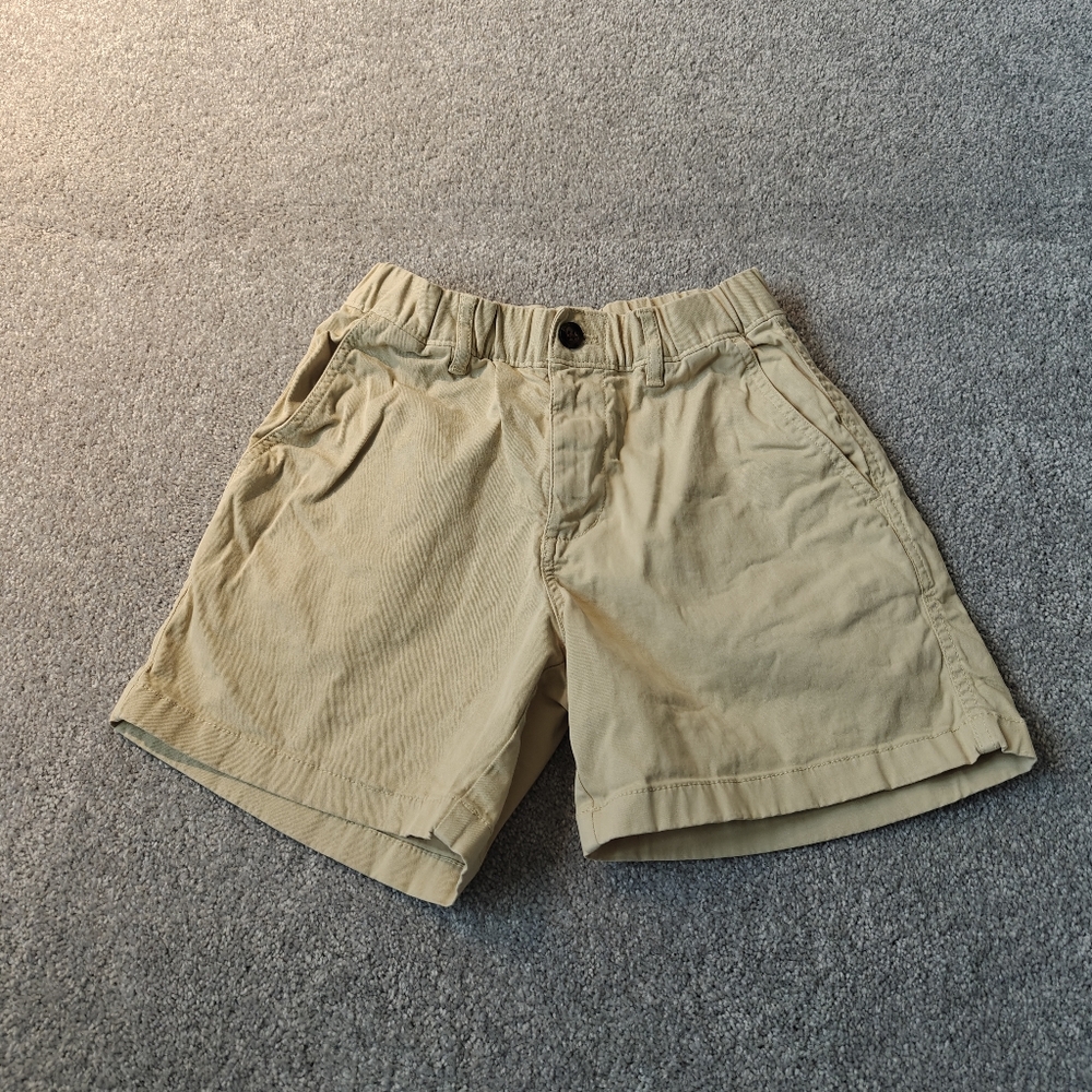 Bearbottom stretch shorts size Small 5.5" inseam in tan color